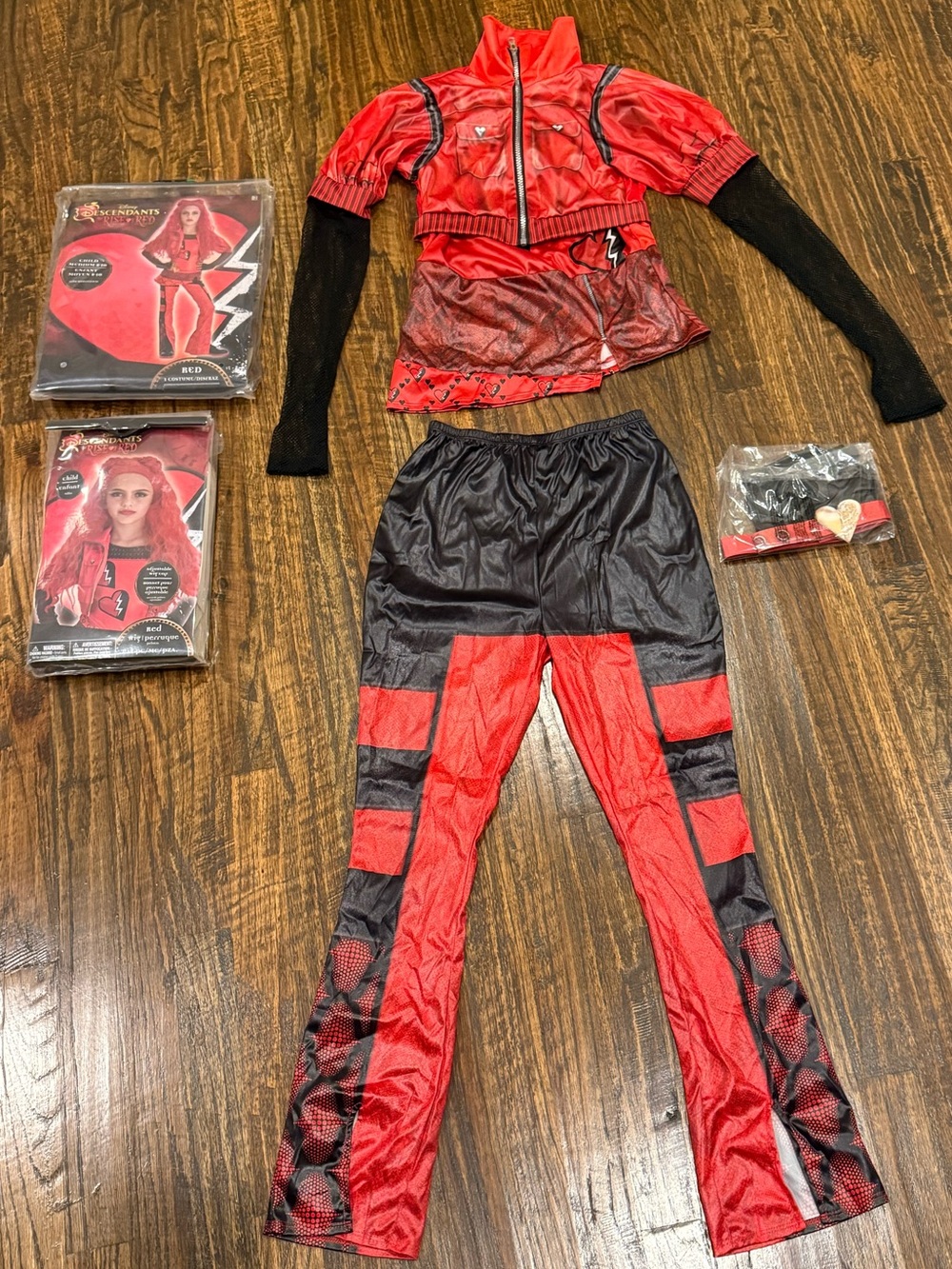Disney’s Red Descendants Costume Set and Wig
